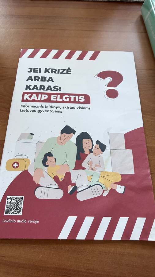 Informacinis lankstinukas „Jei krizė arba karas“